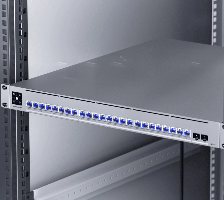 Ubiquiti USW-Pro-XG-24-PoE | Switch | Etherlighting, 16x RJ45 10GbE, 8x RJ45 2.5GbE, 2x SFP28, 720W, Layer 3