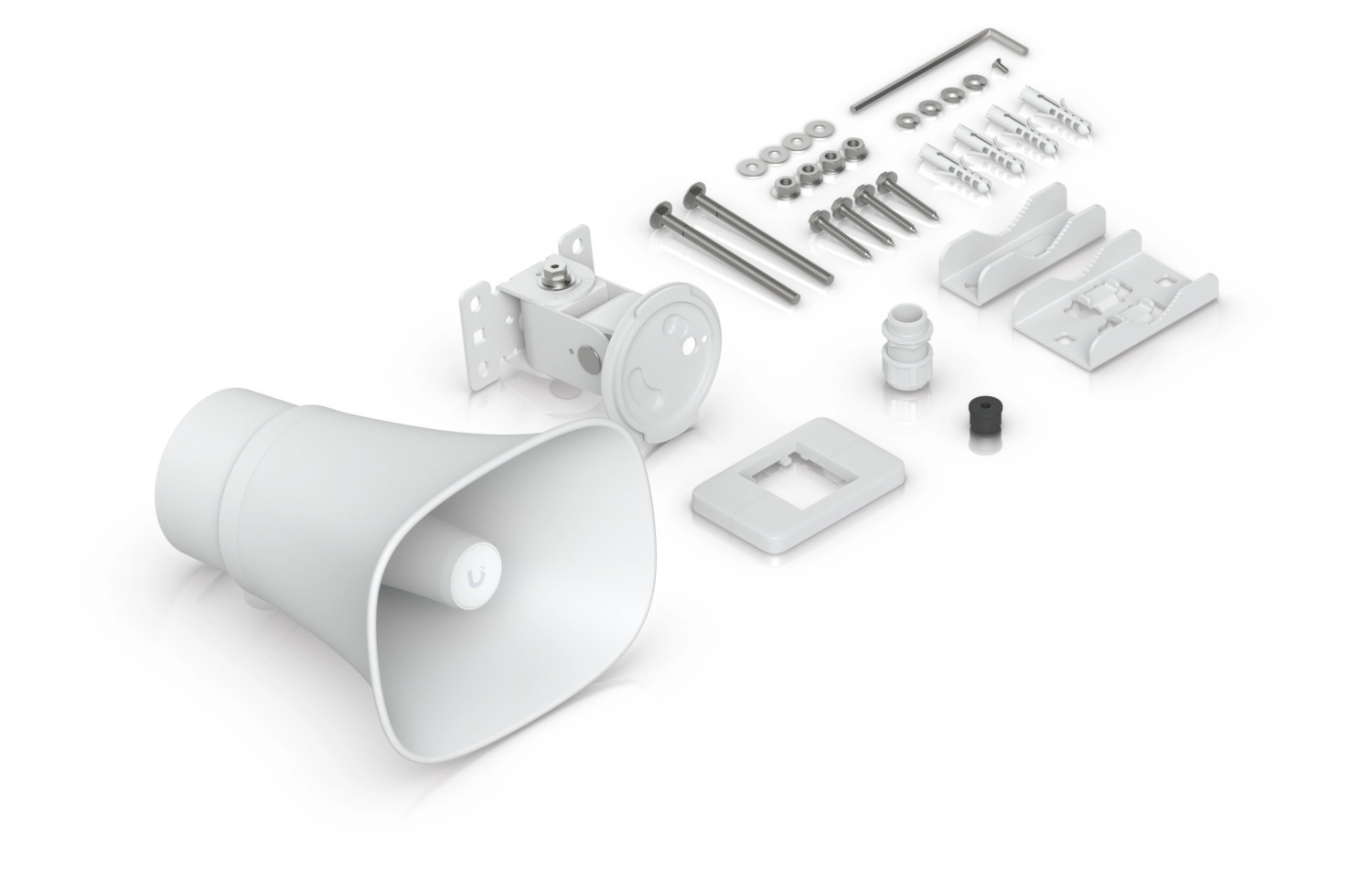UBIQUITI UP-AI-HORN-SPEAKER-W ALL-WEATHER POE 120 DB HORN SPEAKER WITH ADVANCED AI