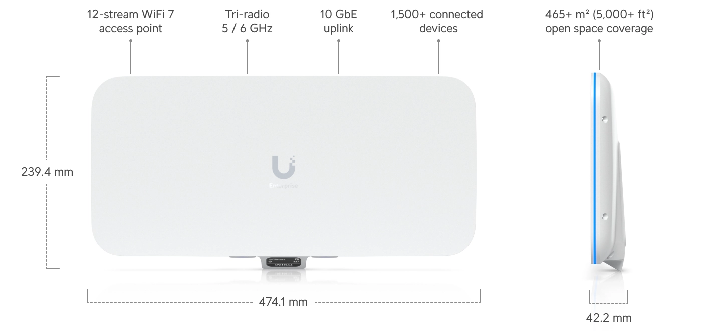 Ubiquiti E7-Audience | Access point | WiFi 7, 10GbE uplink