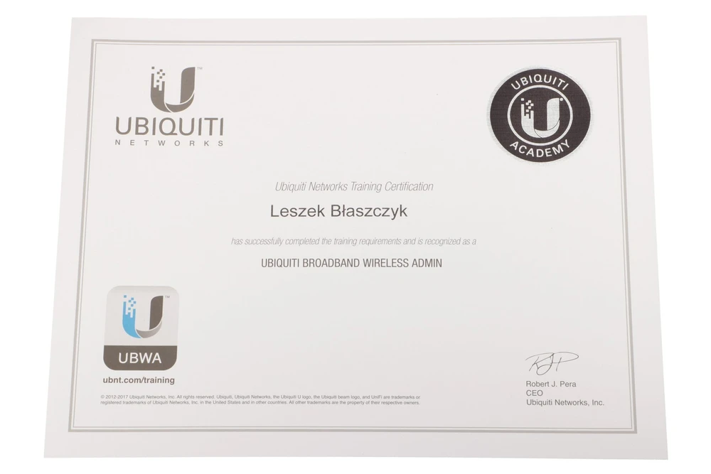 Ubiquiti - Training Courses