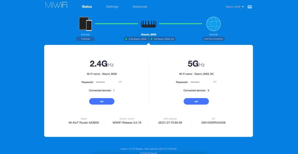 Xiaomi Mi Router AX3600
